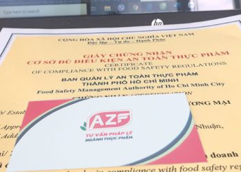 Hồ sơ xin giấy chứng nhận đủ điều kiện an toàn thực phẩm loại hình sản xuất tại HCM