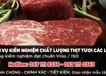 Dịch vụ kiểm nghiệm thịt tươi uy tín