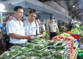 Dùng phương pháp test nhanh để kiểm tra chất lượng thực phẩm tại các chợ