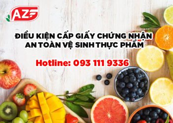 Điều kiện cấp giấy chứng nhận an toàn vệ sinh thực phẩm