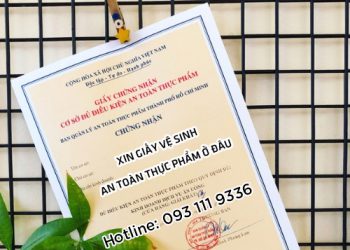 Xin cấp giấy vệ sinh an toàn thực phẩm ở đâu?