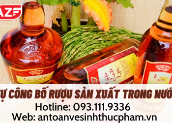 Tự công bố rượu sản xuất trong nước