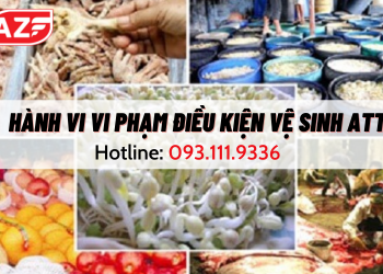 Hình thức xử phạt về vi phạm điều kiện vệ sinh ATTP