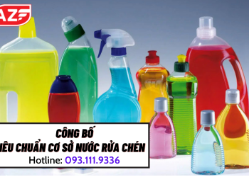 Quy trình công bố tiêu chuẩn cơ sở nước rửa chén đầy đủ nhất