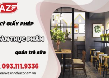 Đăng ký cấp giấy phép an toàn vệ sinh thực phẩm quán trà sữa