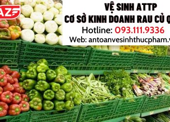Xin giấy chứng nhận vệ sinh ATTP cơ sở kinh doanh rau củ quả