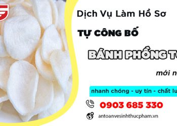 Dịch vụ làm hồ sơ tự công bố bánh phồng tôm
