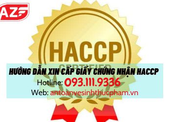 Hướng dẫn xin cấp giấy chứng nhận HACCP mới nhất 2022