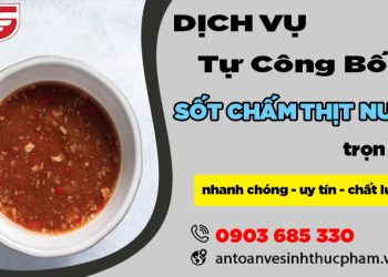 Dịch vụ tự công bố sốt chấm thịt nướng trọn gói