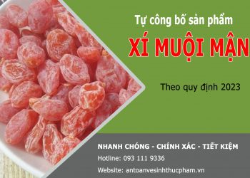 Tự công bố sản phẩm xí muội mận theo quy định 2023