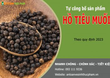 tự công bố sản phẩm hồ tiêu muối