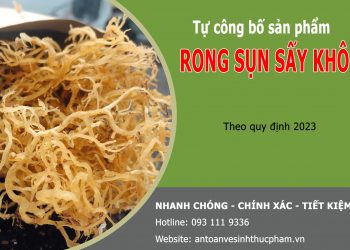 Thủ tục tự công bố sản phẩm rong sụn sấy khô