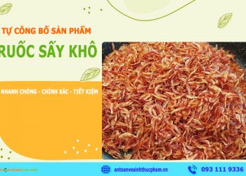 Tự công bố sản phẩm ruốc sấy khô như thế nào?