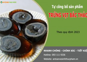 Tự công bố sản phẩm trứng vịt bắc thảo và các điều cần lưu ý