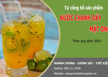 Kiểm nghiệm và công bố sản phẩm nước chanh dây mật ong