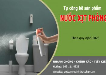 Tự công bố sản phẩm nước xịt phòng và một số điều cần lưu ý