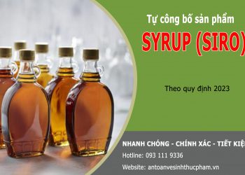 Tự công bố sản phẩm Syrup (Siro) năm 2024 như thế nào?