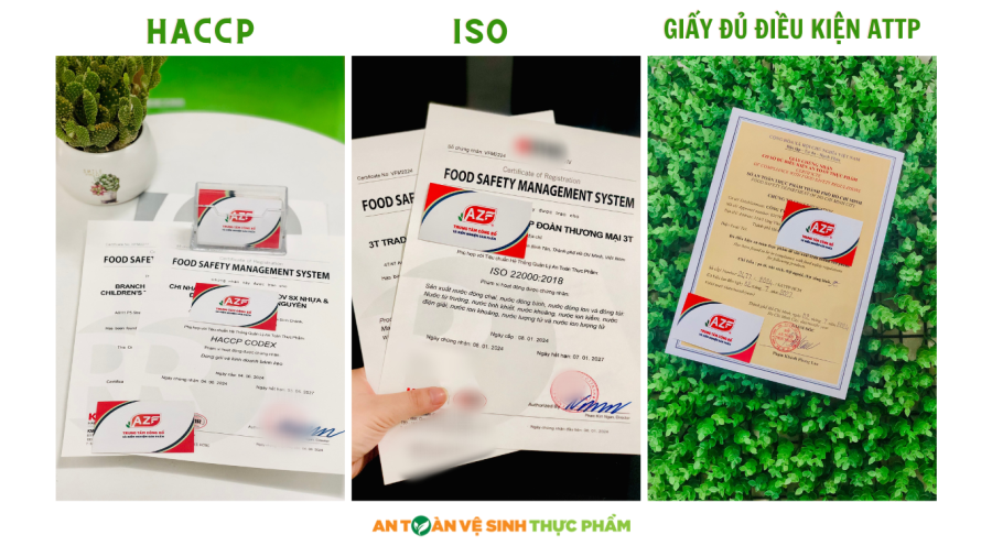 3 loại giấy phép haccp, iso, giấy chứng nhận an toàn thực phẩm tại antoanvesinhthucpham.vn