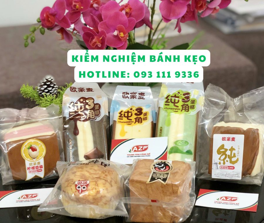 Mẫu kiểm nghiệm bánh đã thực hiện tại antoanvesinhthucpham.vn