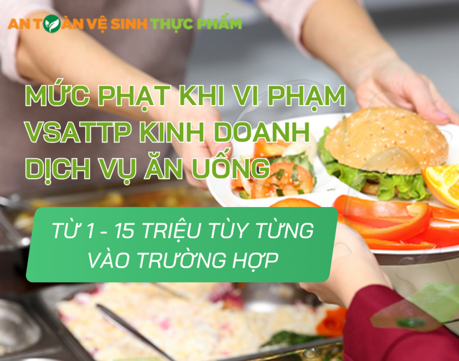 Mức phạt khi vi phạm VSATTP kinh doanh dịch vụ ăn uống