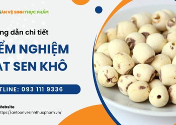 Hướng dẫn kiểm nghiệm hạt sen khô nhanh chóng