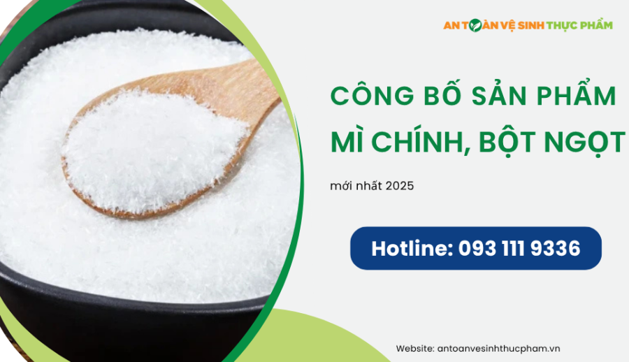 Công bố sản phẩm mì chính ( bột ngọt ) mới nhất 2025