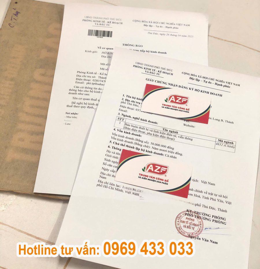giấy phép kinh doanh