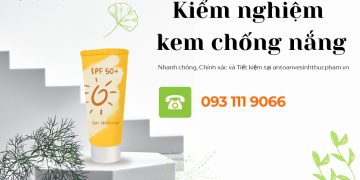 Quy trình kiểm nghiệm kem chống nắng mới nhất 2026