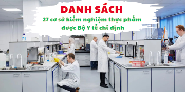 Danh sách 27 cơ sở kiểm nghiệm thực phẩm được Bộ Y tế chỉ định
