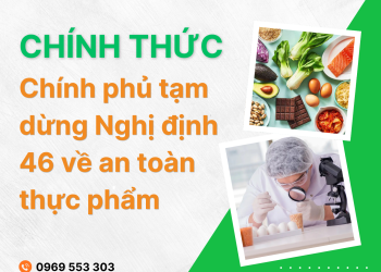 CHÍNH THỨC: Chính phủ tạm dừng Nghị định 46 về an toàn thực phẩm