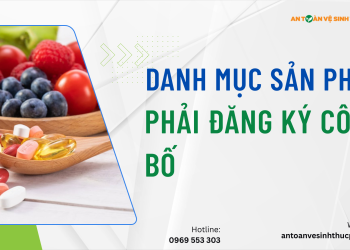 Danh mục sản phẩm phải đăng ký công bố mới nhất