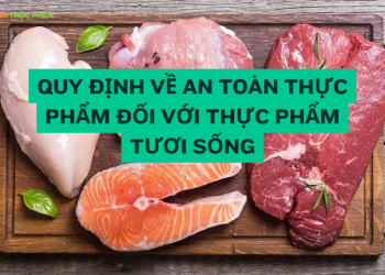 Quy định về an toàn thực phẩm đối với thực phẩm tươi sống