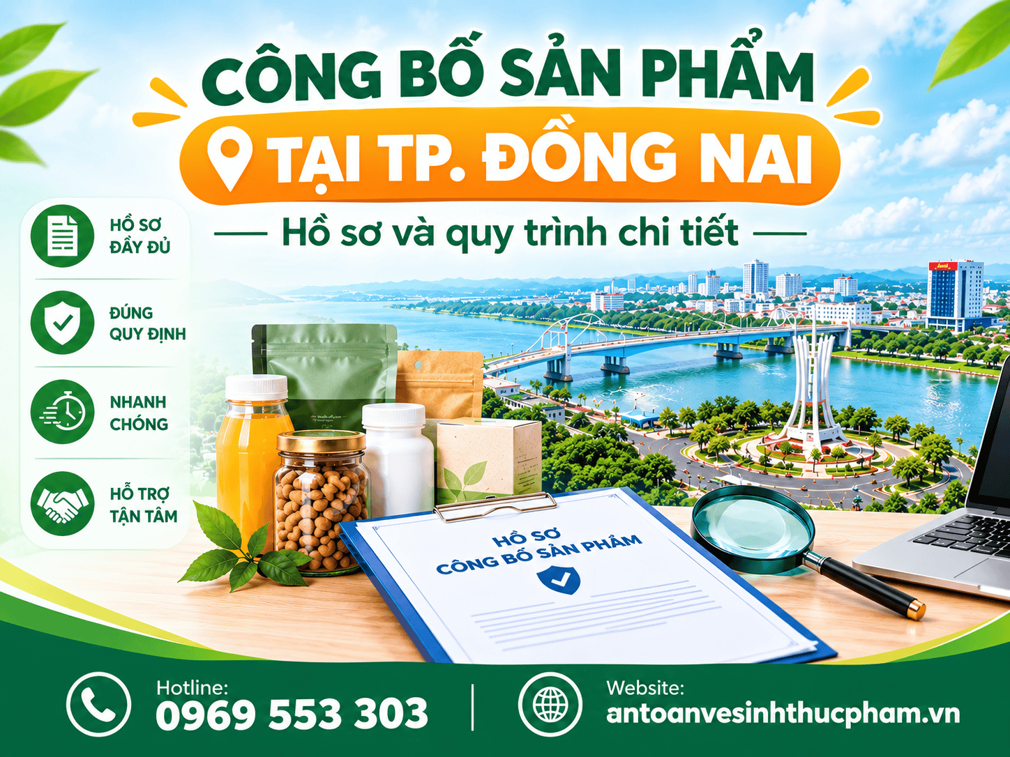 Công bố sản phẩm tại TP. Đồng Nai: Hồ sơ và quy trình chi tiết